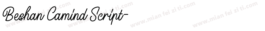Beshan Camind Script字体转换